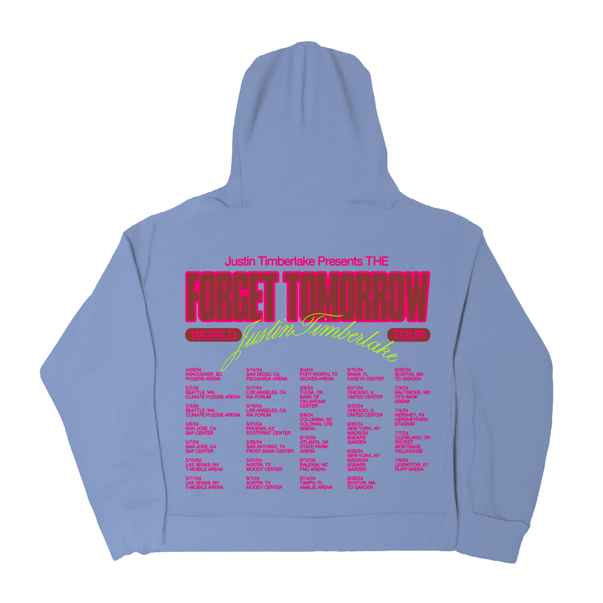 Forget Tomorrow Blue Hoodie